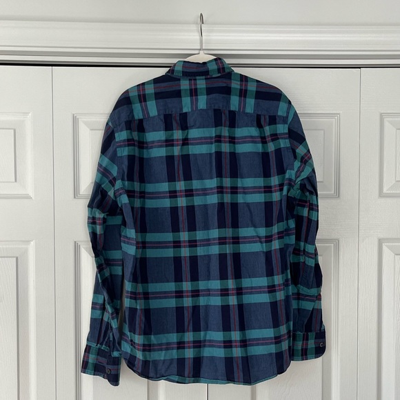 J Crew plaid casual button down shirt men’s medium - Picture 2 of 4